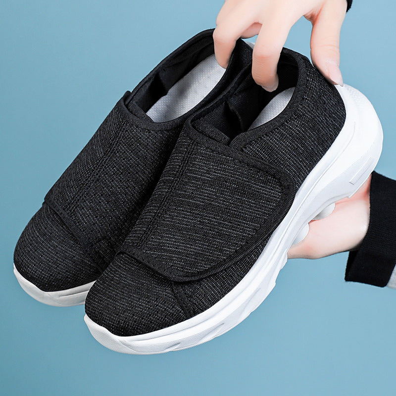 Orthopedic Velcro Slip-On Shoes – Breathable Lightweight Comfort Walking Sneakers