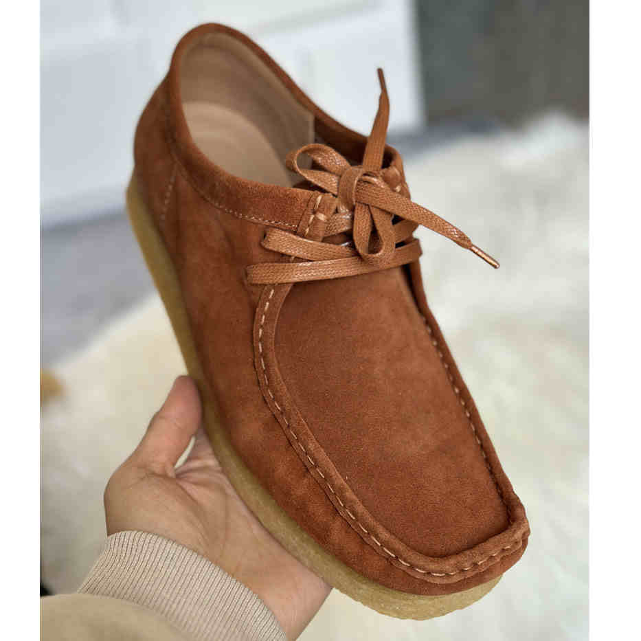 OrthoCare Leather Lace-Up Shoes With A Thick, Unique Sole