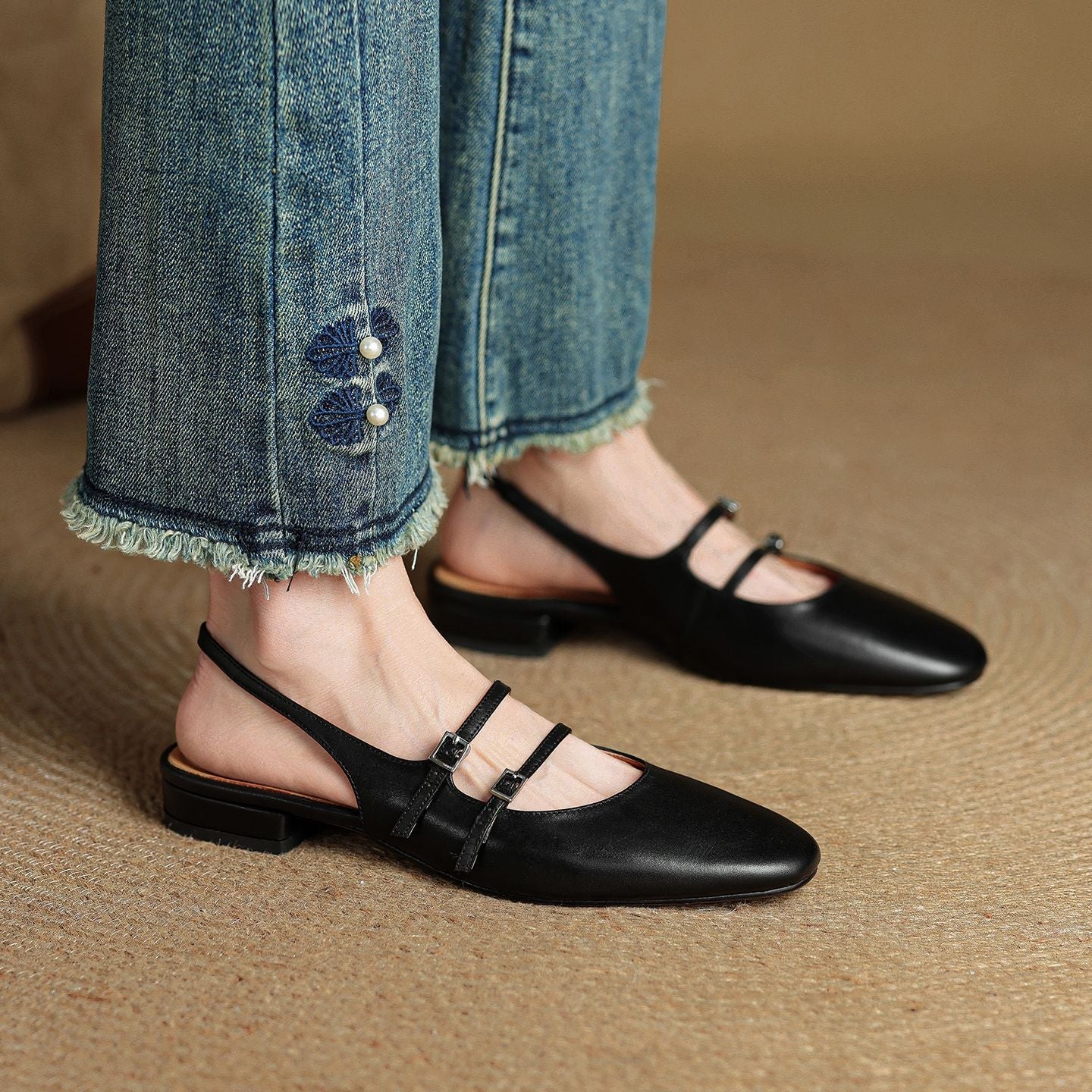 Hermione | Women’s Orthopedic Vintage Slingback Ballet Flats