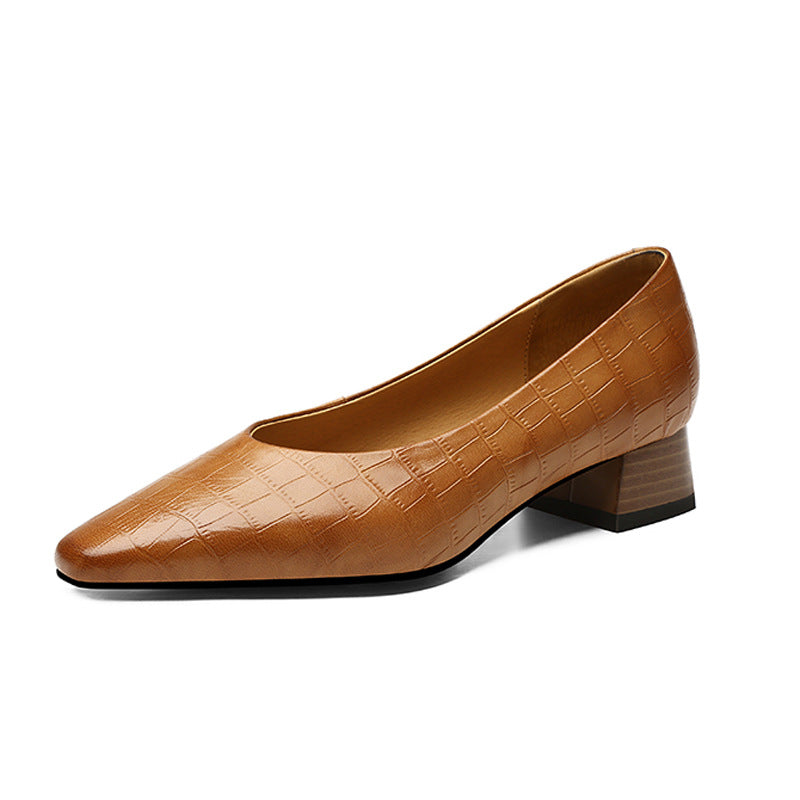 OrthoCare Pointed Toe Low Heel Shoes - Ergonomic