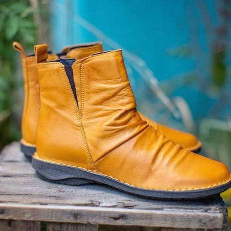 Sanya | Orthopedic Casual Short Ankle Boots with Soft Leather Look