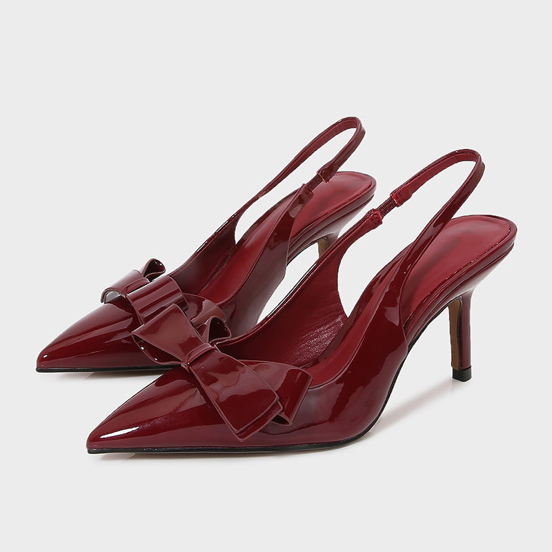 OrthoCare | Pointed Toe Bow Slingback Heels