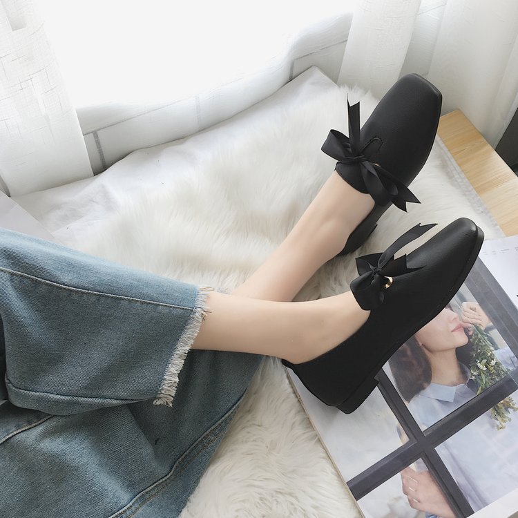 Orthopedic Bow Ballet Flats – Elegant Comfort Slip-On Lightweight Dress Shoes