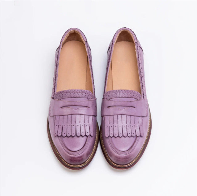OrthoCare Classic Fringe Loafers – Elegant Vintage Comfort Slip-On Shoes