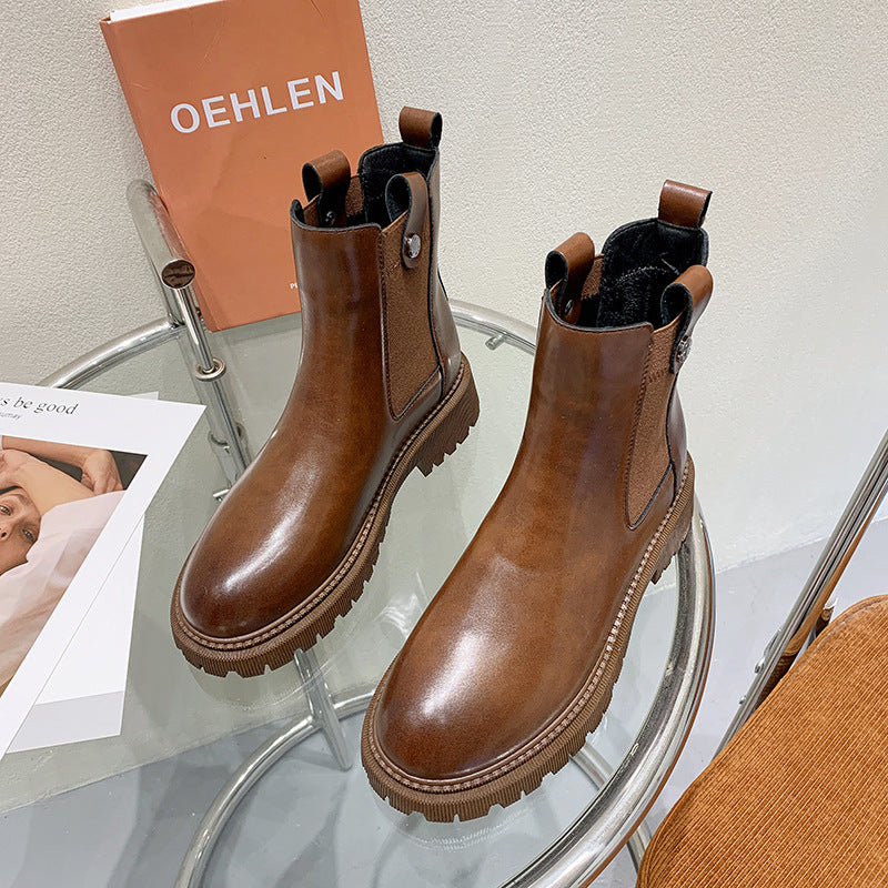 Elsa | Orthopedic Chunky Chelsea Ankle Boots
