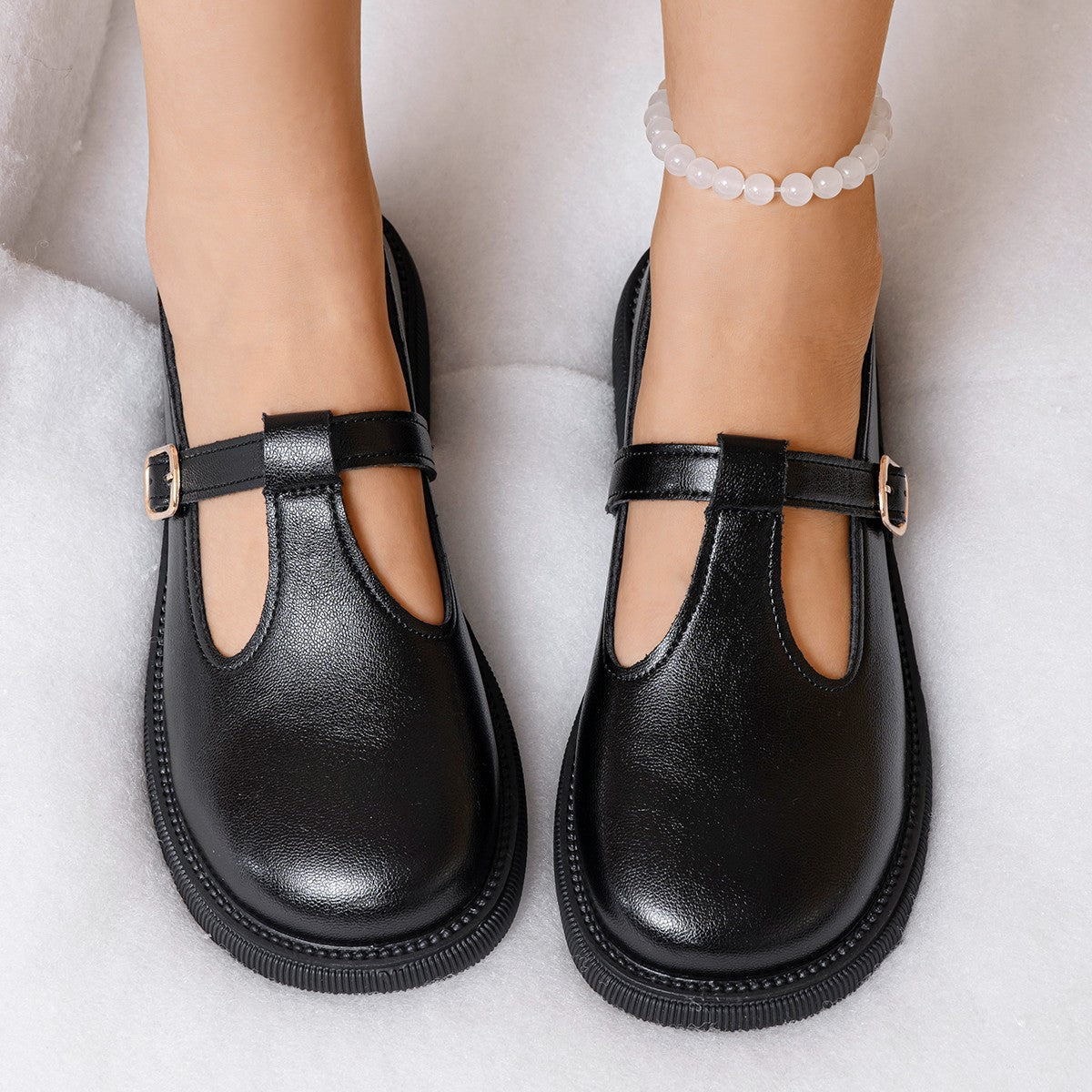 OrthoCare | Classic Mary Jane Strap Loafers