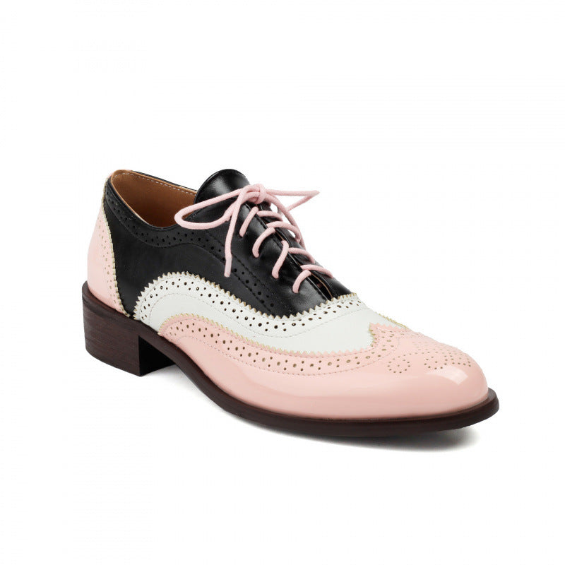 OrthoCare | Colorblock Lace-Up Oxford Shoes
