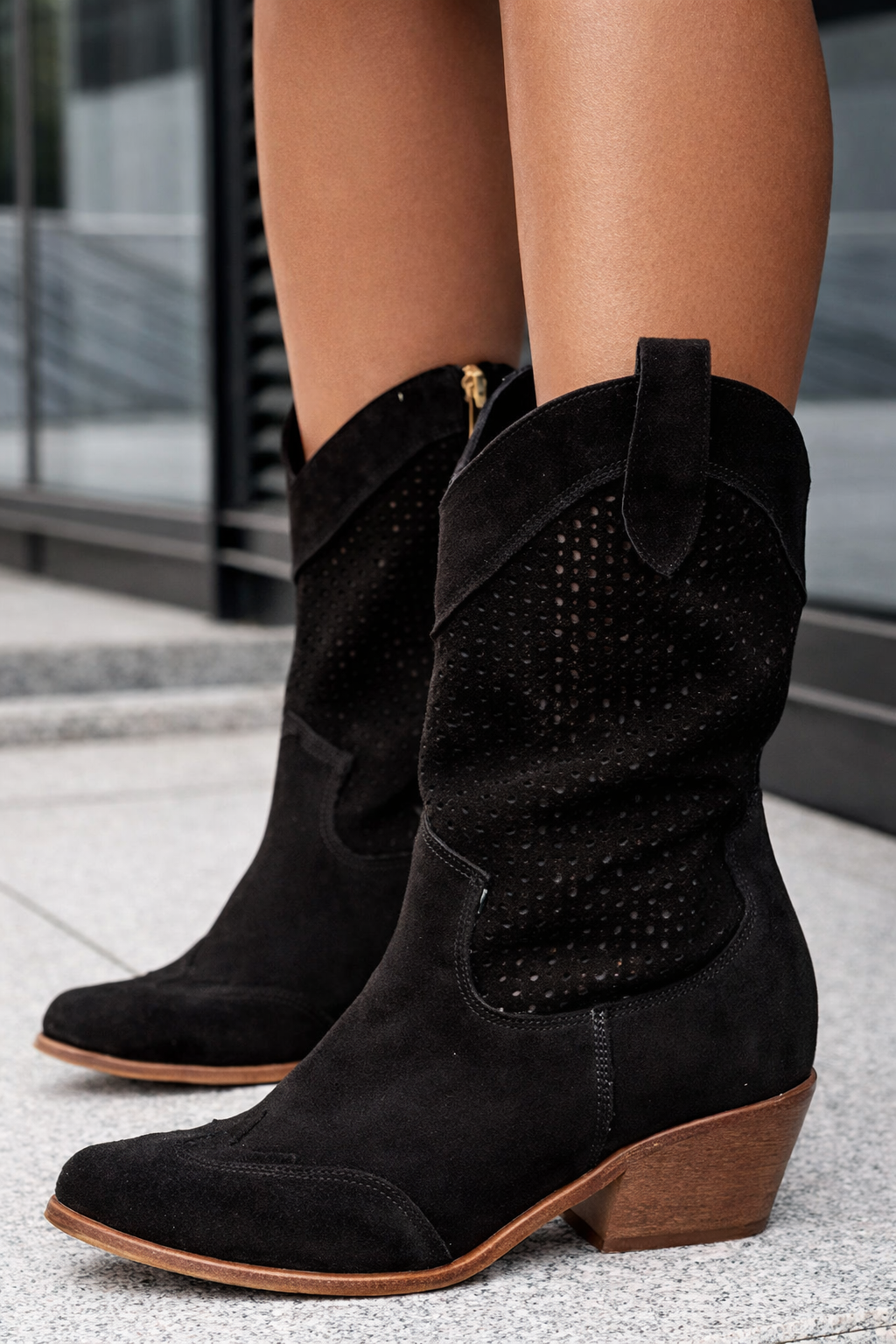 Journee | Orthopedic Women’s Western Cowboy Mid-Calf Boots