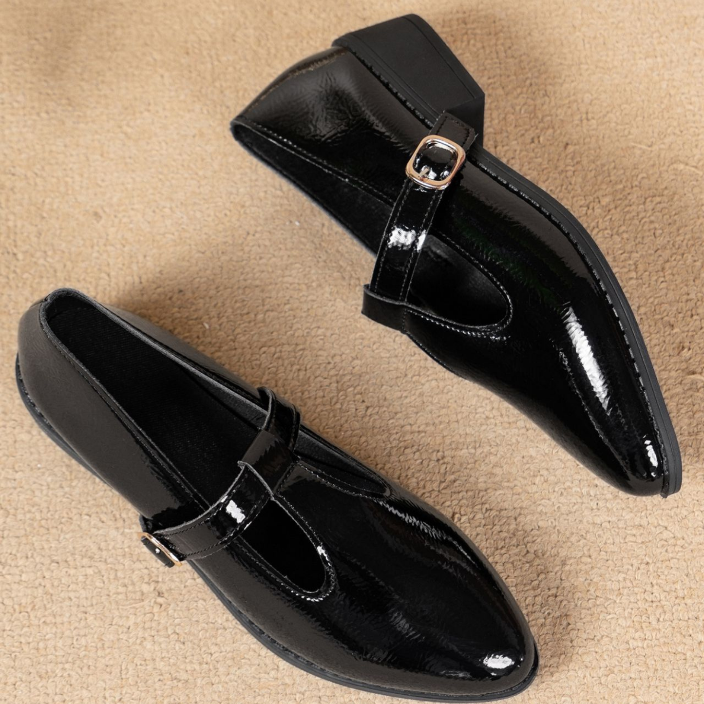 OrthoCare Women's Pointed Toe Buckle Shoes