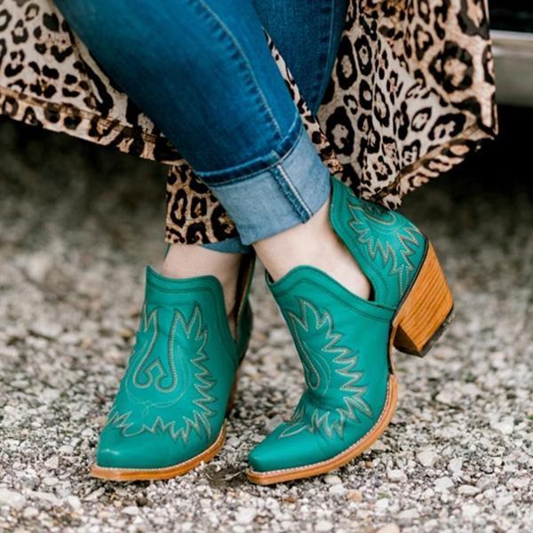 Fabia | Orthopedic Women’s Western Ankle Cowboy Boots