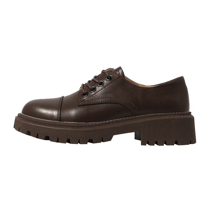 OrthoCare Leather Platform Shoes - Supportive Heel