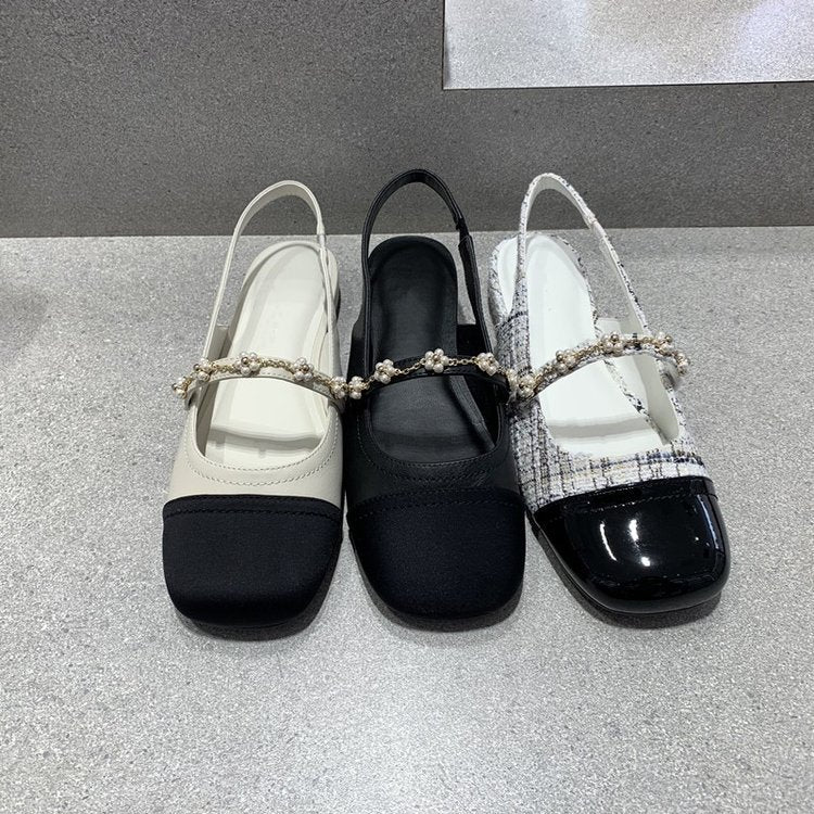 OrthoCare Flat Shoes - Square Toe Elastic Band