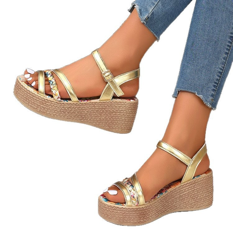OrthoCare Sandals - Color-Block Comfort Platform
