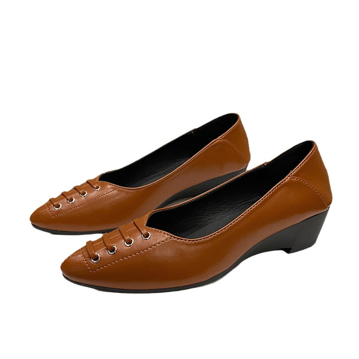 Orthopedic Comfort Women’s Shoes – Classic Lace Low Heel