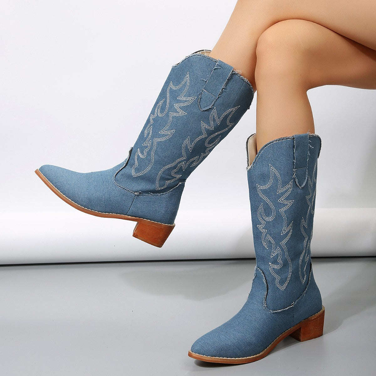 OrthoCare Plus-Size Western Boots - Supportive Fit