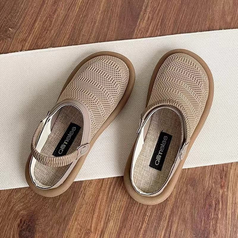 OrthoCare Women’s Breathable Knit Slingback Flats – Lightweight Comfort Walking Shoes