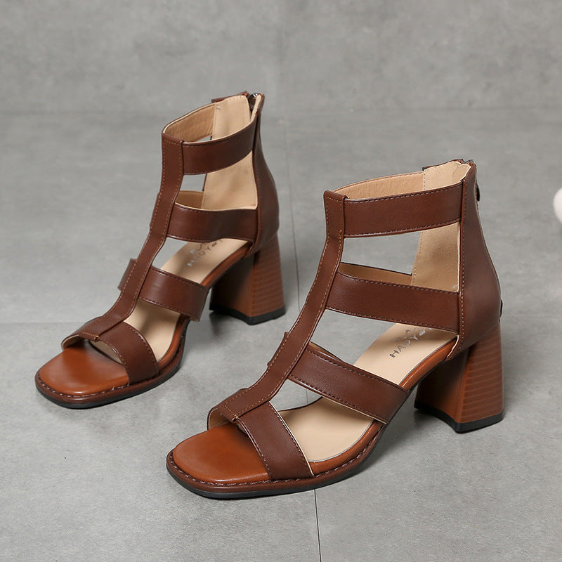 Ruelle | Women’s Orthopedic Gladiator Block Heel Sandals