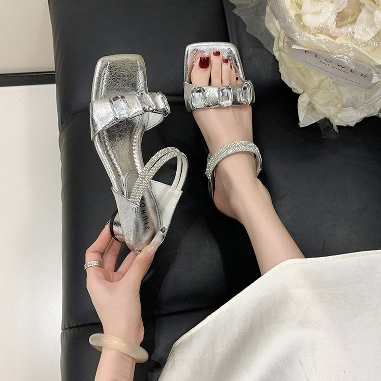 OrthoCare | Studded Strap Platform Slide Sandals