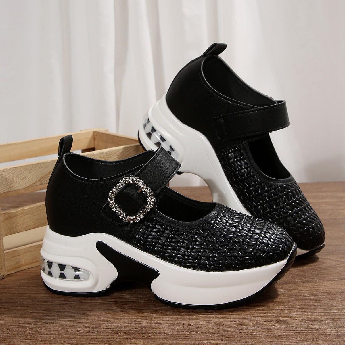 OrthoCare Woven Wedge Shoes - Breathable Support