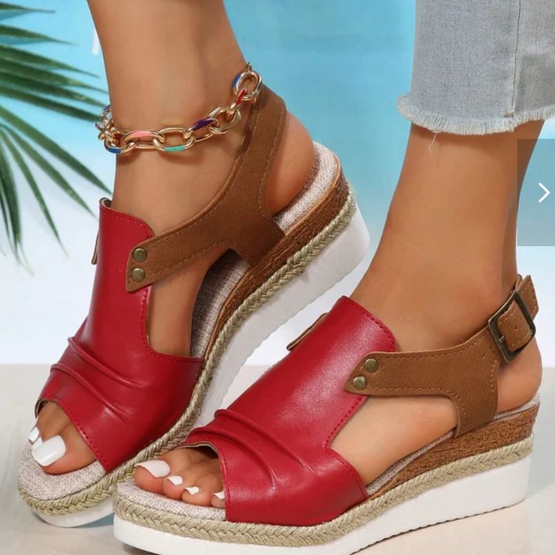 Vionette | Women’s Orthopedic Cutout Wedge Comfort Sandals