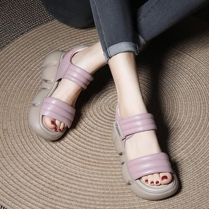 OrthoCare Chunky Platform Adjustable Strap Sandals