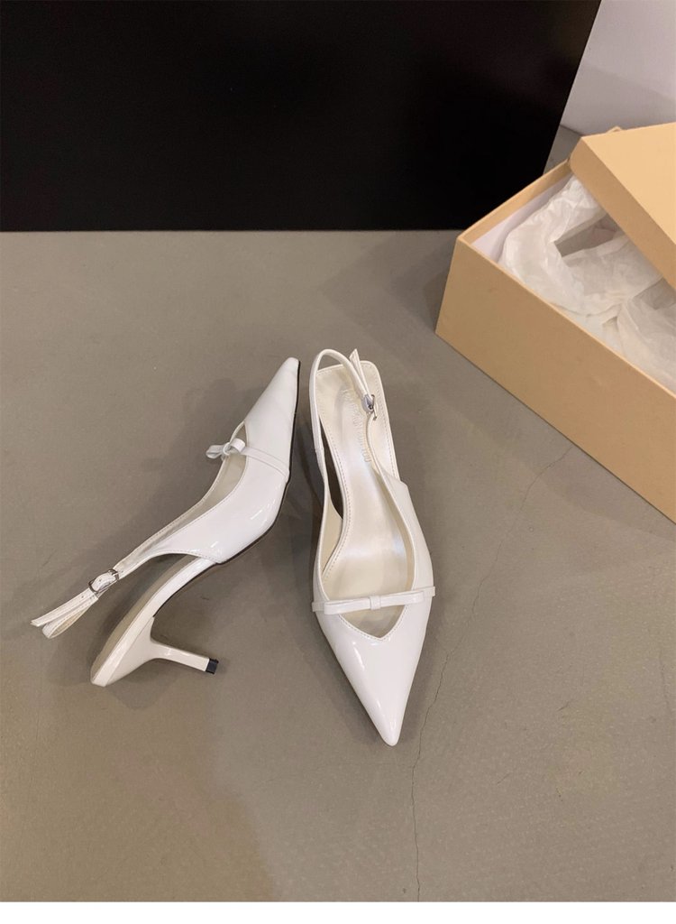 OrthoCare | Pointed Toe Slingback Kitten Heel Sandals