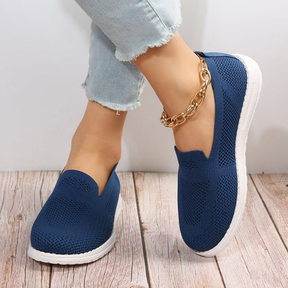 Orthopedic Knit Slip-On Shoes – Lightweight Breathable Everyday Comfort Sneakers