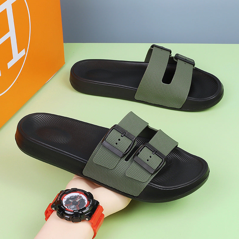 Blaise | Men's Orthopedic Double Buckle Comfort Slide Sandals