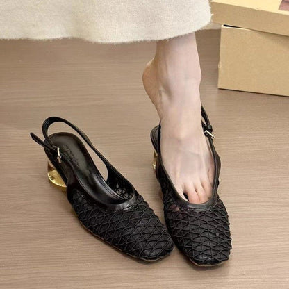 Evarose | Women’s Orthopedic Woven Slingback Ballet Flats