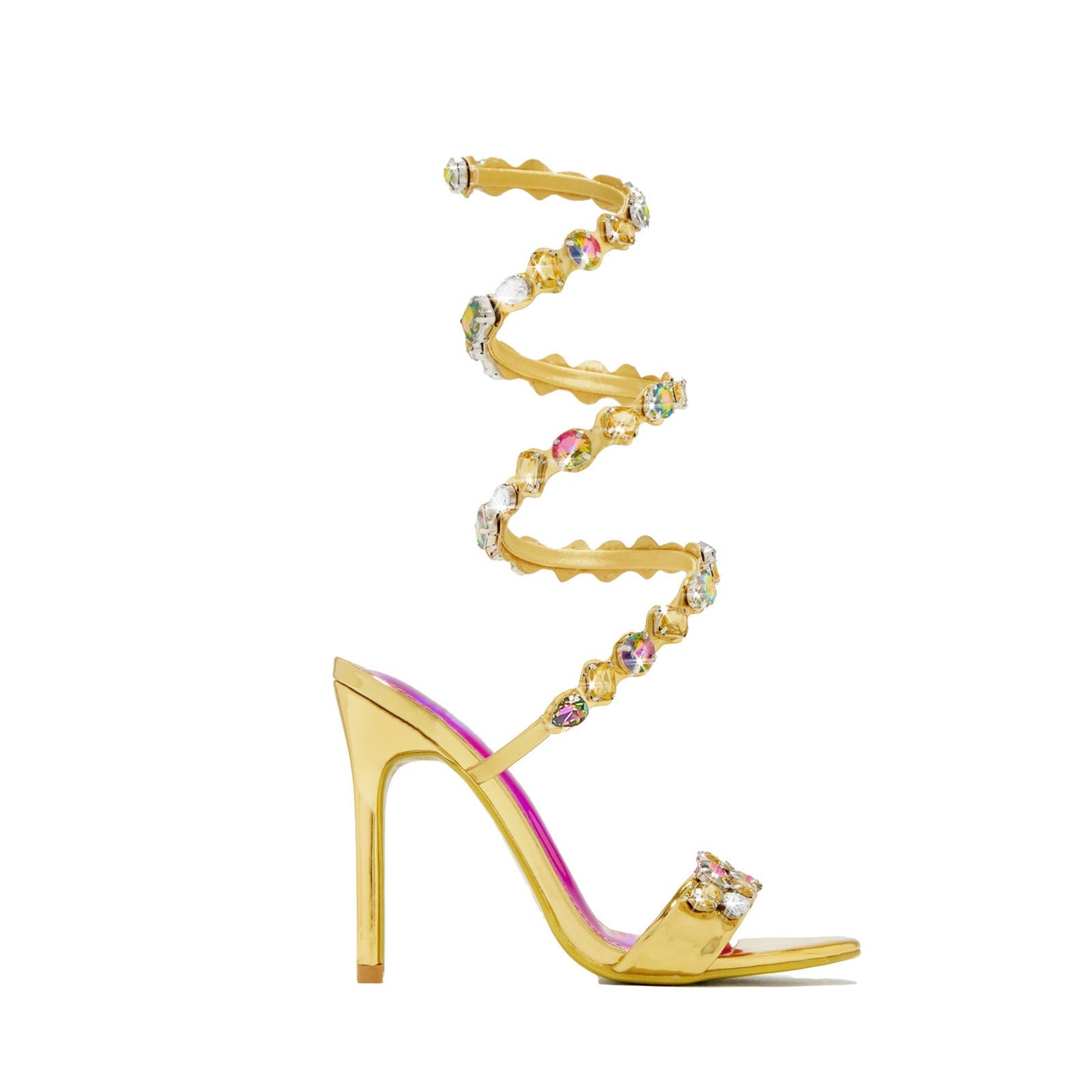 Ursella | Women’s Orthopedic Rhinestone Wraparound Stiletto Sandals