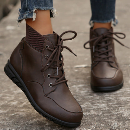 OrthoCare Ankle Boots - Non-Slip Flat Comfort