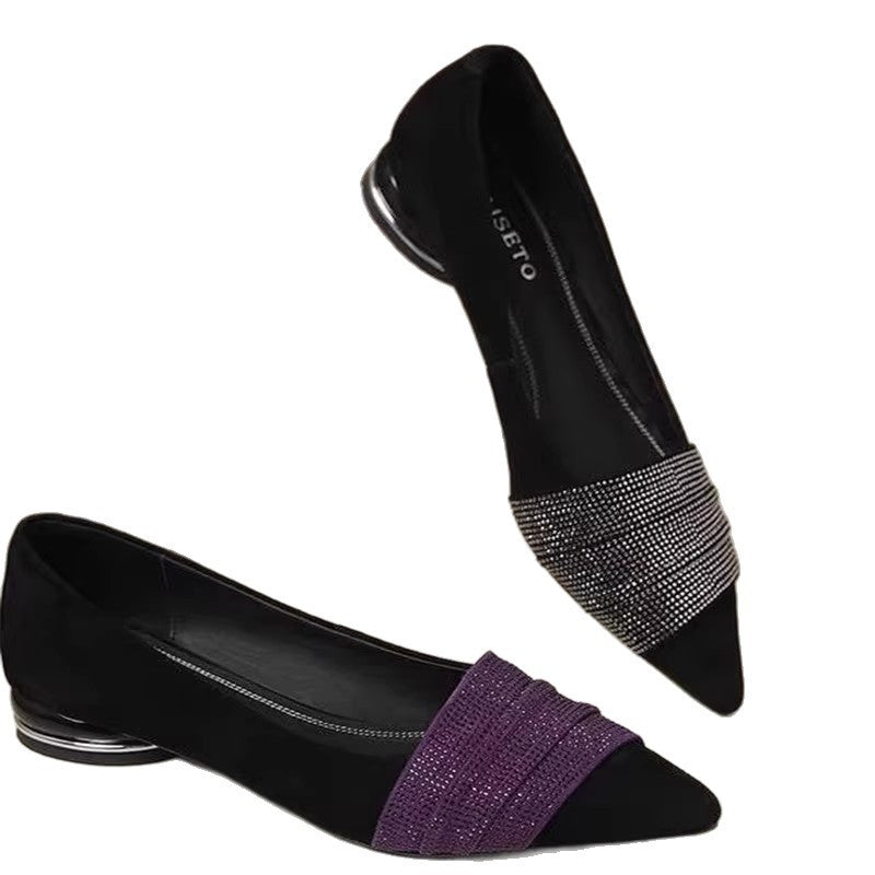 OrthoCare | Pointed Toe Colorblock Ballet Flats