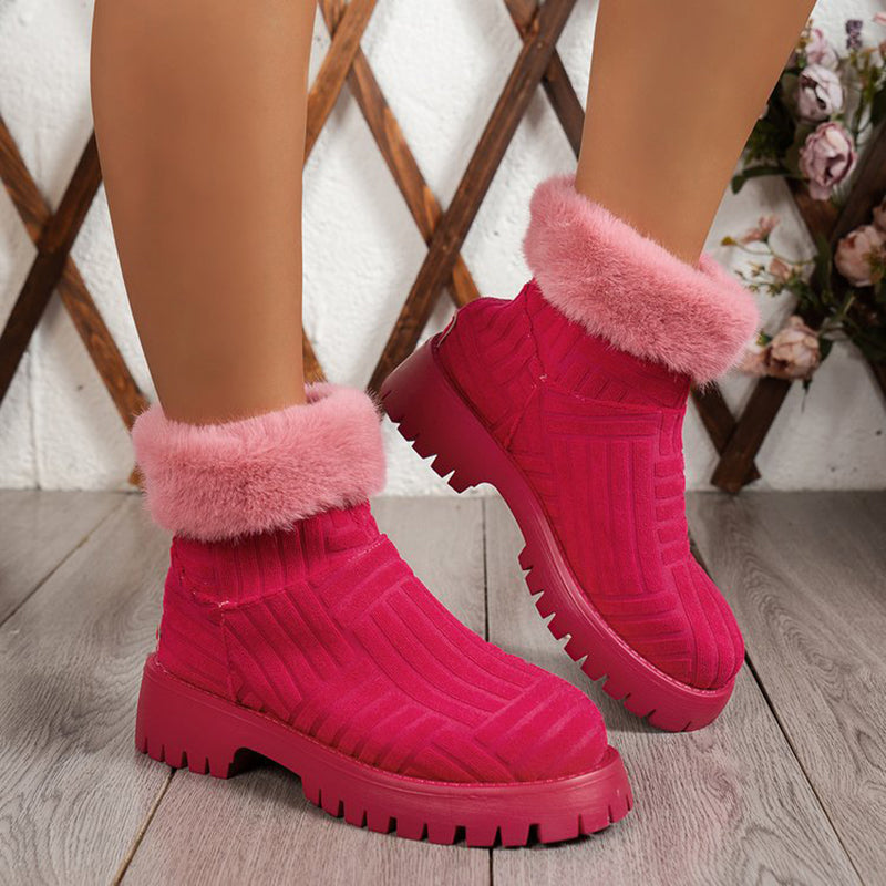 Muirne | WarmBloom Orthopedic Fur-Cuff Winter Boots