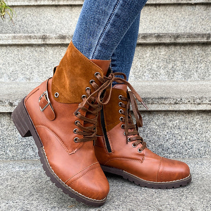Mabyn | TrailCharm Orthopedic Lace-Up Ankle Boots