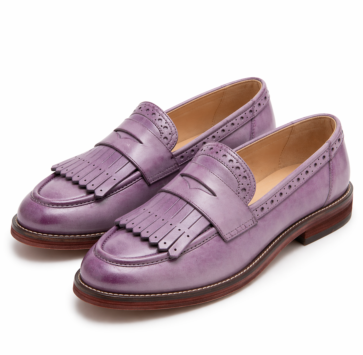 OrthoCare Classic Fringe Loafers – Elegant Vintage Comfort Slip-On Shoes