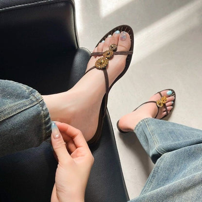 Avielle | Women’s Orthopedic Rhinestone Mesh Slip-On Sandals
