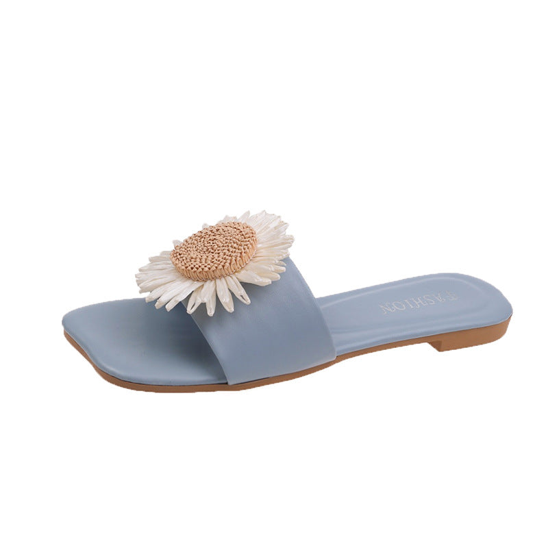 Ravena | Women’s Orthopedic Daisy Accent Comfort Slide Sandals