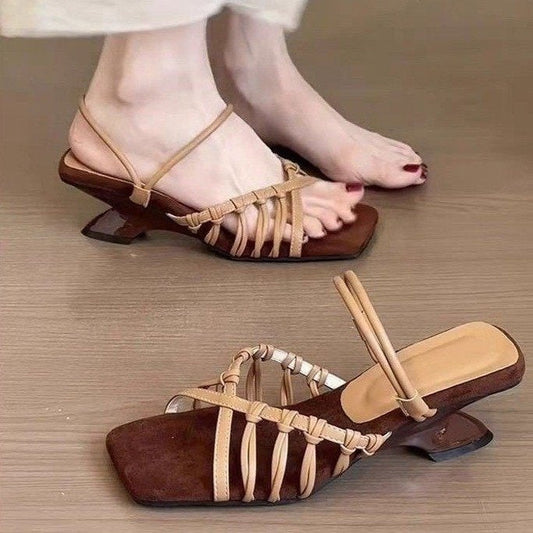 Blaire | Women’s Orthopedic Woven Strappy Flat Sandals