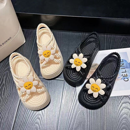 Kaiarose | Women’s Orthopedic Floral Woven Flat Sandals