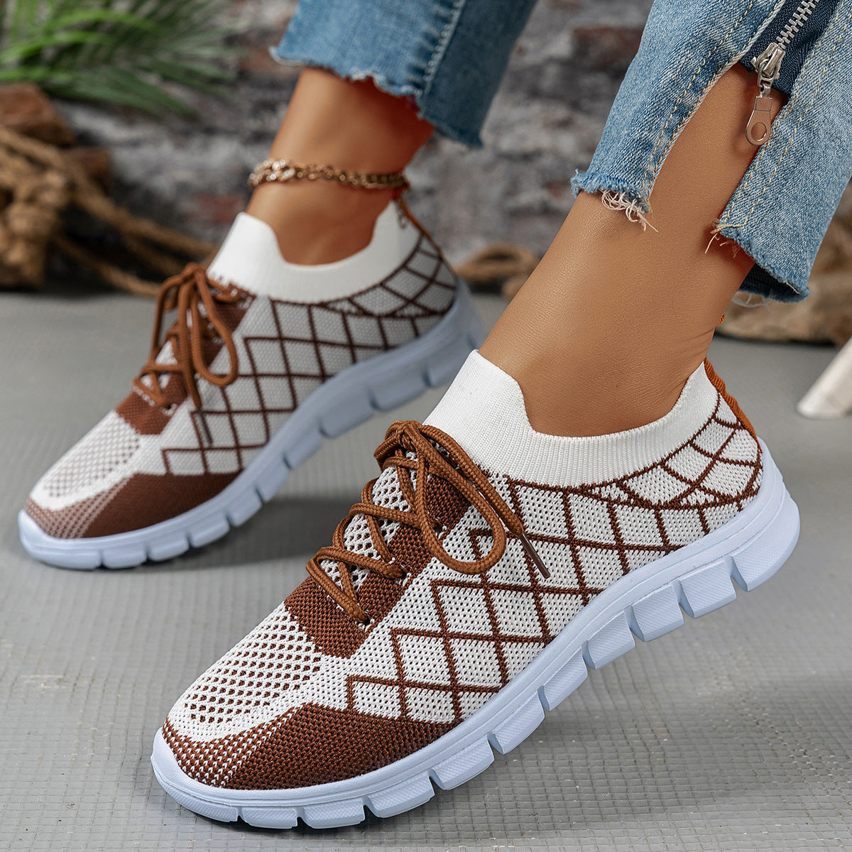 Magnolia | Women’s Orthopedic Breathable Knit Walking Sneakers