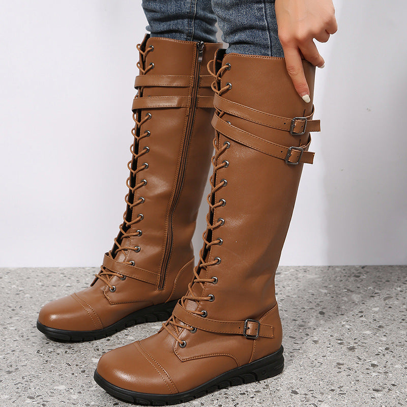 OrthoCare Knight Boots - Lace-Up, Side Zipper