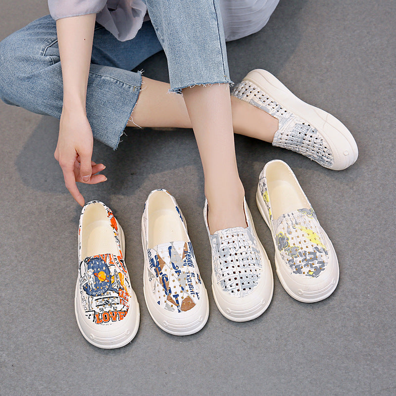Isolde | Women’s Orthopedic Printed Slip-On Casual Sneakers