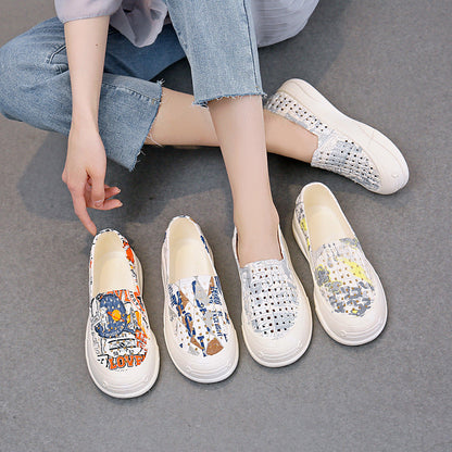 Isolde | Women’s Orthopedic Printed Slip-On Casual Sneakers