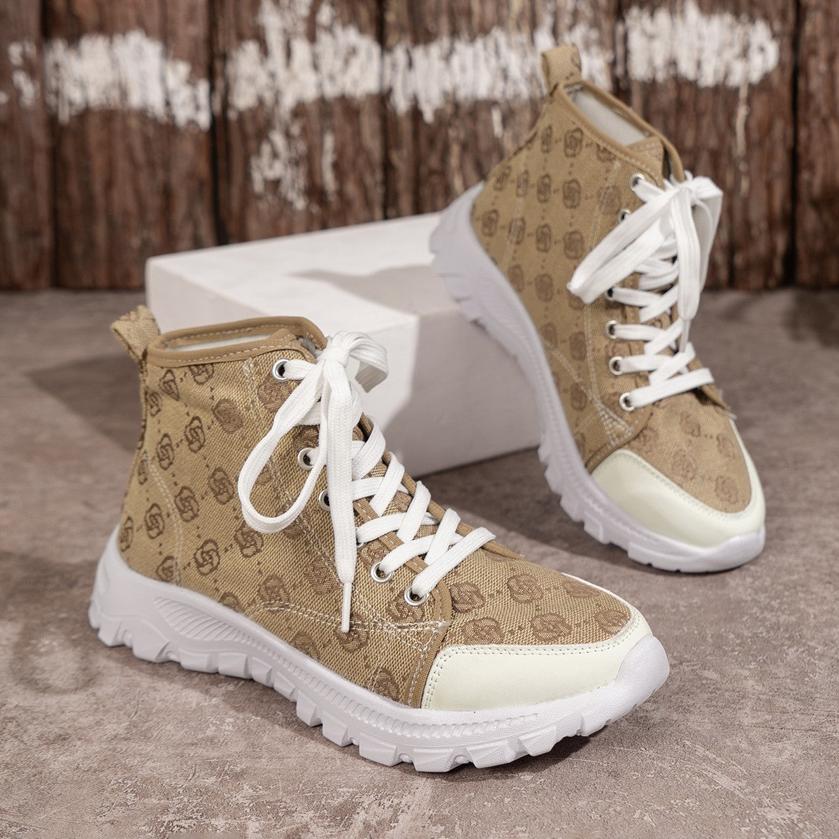 Rose | Orthopedic Casual Lace-Up Ankle Sneakers