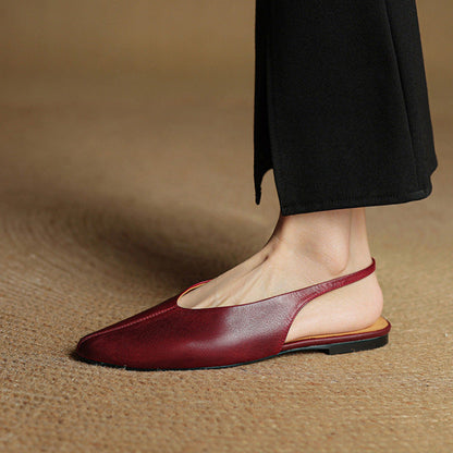 OrthoCare Pointed Toe Slingback Flat Mules