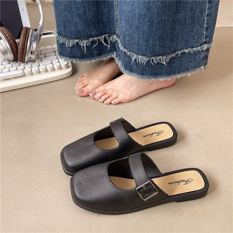 OrthoCare | Minimal Buckle Strap Slide Sandals