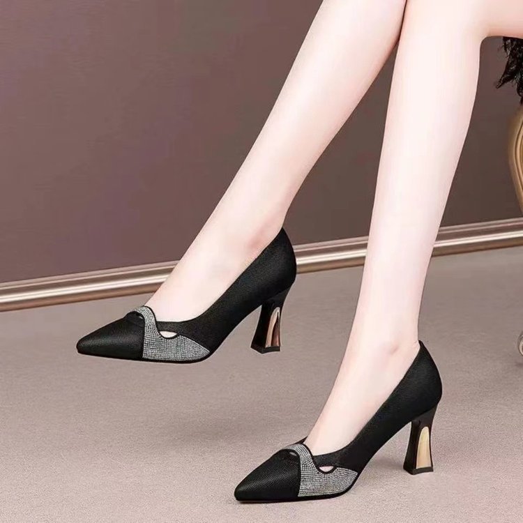 OrthoCare Elegant Chunky Heel Pumps  -