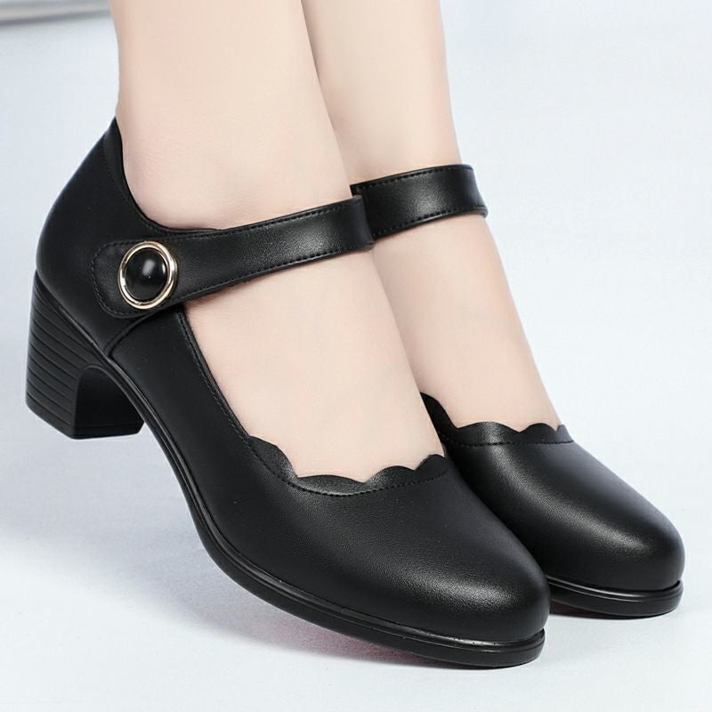 OrthoCare Soft Leather Open-Toe Shoes - Unique Elegance