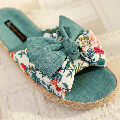 Jaselle | Women’s Orthopedic Floral Bow Slide Sandals