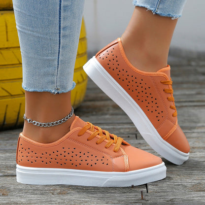 OrthoCare Cutout Flat Shoes - Unique Elegance